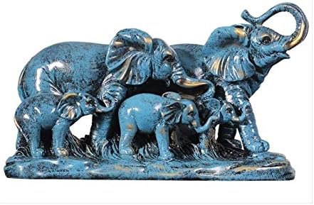 彫刻 置物・オブジェ ラッキーエレファントアート彫刻ガーデン像像の動物ジュエリー象の人形樹脂工芸品デスクトップの家の結婚式のギフトの装飾の装飾置物のグッズ 工芸品の彫刻