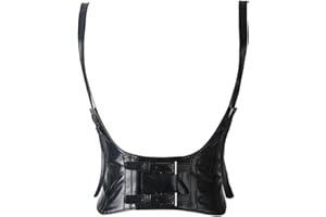 YYKSYDPT Harness Belts for Women Fashion PU Leather Punk Bustier With Shoulder Strap for Parties