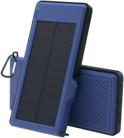 Solar Charger 10000mAh - VIGLT Portable Charger Quick Charge 3.0 Power Bank Solar phone Charger Dual USB Outdoor External Battery Waterproof for iPhone X 8 7 7s 6 Plus, Samsung Galaxy S7