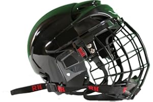 Rodeo Hard Bull Riding Protective Rodeo Helmet Combo with Face Mask - Highest Level of Safety for Bull Riders (Black)