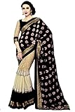 Sakala Export Women Indian Saree Black Color Best Price Free Blouse T2497