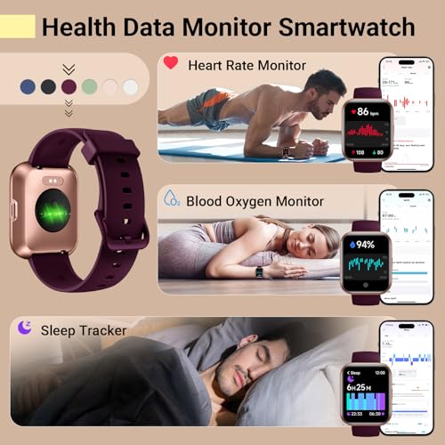 Smart Watches for Women (Answer/Make Call), 2 Straps, Alexa Built-in, 1.85" HD Fitness Watch with Heart Rate Sleep SpO2 Monitor, 120 Sports Modes, 3ATM Waterproof Smart Watch for Women iPhone Android