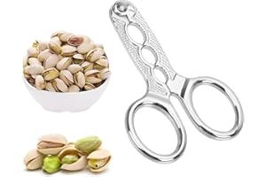 Duty Stainless Steel Nutcracker, 304 Food-Grade Sheller for Walnuts/Pistachios/Pine Nuts, Anti-Slip Ergonomic Kitchen Gadgets