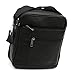 Small Genuine Leather Cross Body Messenger Bags Satchel Shoulder Bag for Men Black