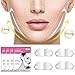 Face Slimming Mask V Line Lifting Chin Up Mask Patch Facial Firming Moisturizing Mask Double Chin Reducer Mask Lift V Reshape Face Mask for Women Men Round Face, Fat Face (4 Pack)
