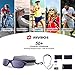 RIVBOS Sports Sunglasses for Men Women Polarized UV Protection Fishing Driving Shades Cycling RB833-black& Grey