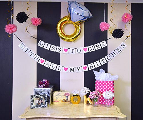 2-in-1 Miss To Mrs Classy & Sassy Bachelorette Party Banner by Sterling James Co. - Thumbnail 4