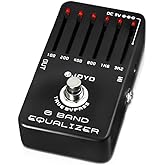 JOYO 6-Band EQ Pedal Electric Guitar Equalizer (100Hz 200Hz 400Hz 800Hz 1.6kHz 3.2kHz) Provides ±18dB for Each Band (JF-11)