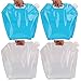 Faswin 4 Pack 5 litres Containers Collapsible Food Grade Sport Camping Water Container Water Carrier