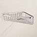 Hane HANEBAH Stainless Steel Bathroom Corner Shower Caddy Rustproof Basket, Brushed Nickel