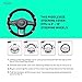 FH Group Universal Fit Modernistic and Seat Belt Pads Combo Set Steering Wheel Cover Fits Most Cars, SUVs Pink