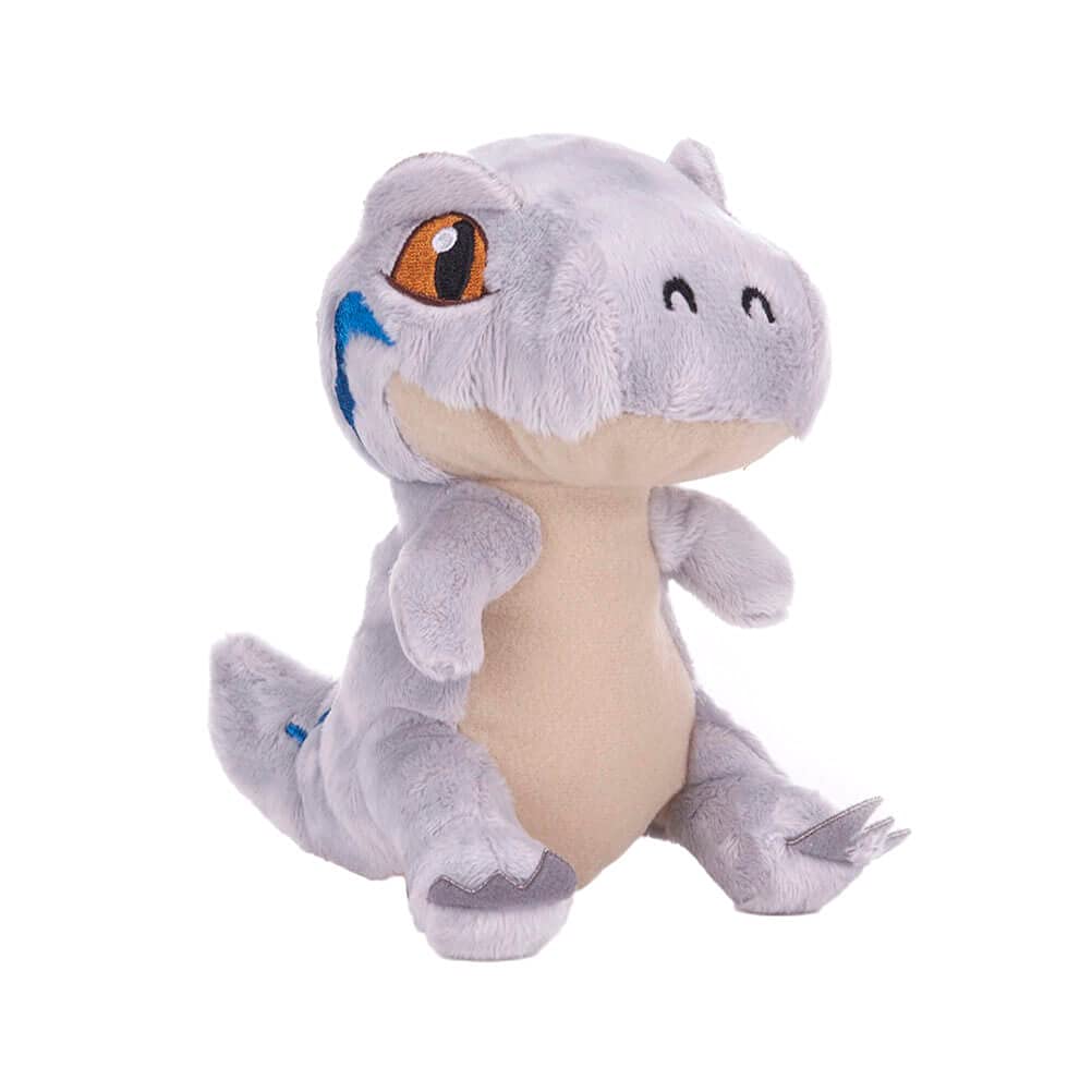 One Jurassic World 7" (18cm) Soft Toy - Please Note: A T-Rex or Baby Blue Velociraptor will be selected at random and one per transaction