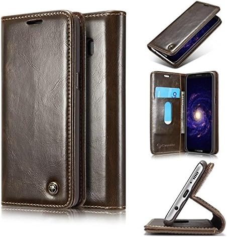 Casetek Elegant Series Leather Flip Wallet Case Stand with Card Holder with Magnetic Closure Folio Book Cover for OnePlus 3 & 3T - Coffee Brown