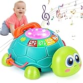 Baby Toys 6 to 12 Months Musical Turtle Crawling Infant Toys Tummy Time Development Early Learning Educational Toy with Light