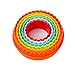 Cookie Cutters, MCIRCO Round Cookie Cutter Set Multi-size Fondant Cutter Two-sided Biscuit Fruit Cutter Multi-color Plastic Durable Sandwich Cutter with Plastic Storage Box DIY Baking Tools(Round)