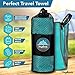 Youphoria Microfiber Travel Towel Fast Drying Lightweight - Quick Dry Towel for Camping, Beach, Backpacking, Hiking, & Sport