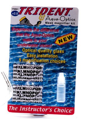Aqua-Optics dive mask magnifier gauge readers (pair)
