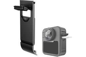 Replacement Side Door Battery Cover for Gopro MAX2, Dustproof Pass Through Battery Cover Lid with Type-C Charging Port Repair