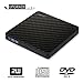 External CD DVD Drive, MiluoTech USB 3.0 Protable CD Drive High Speed Data Transfer DVD CD +/- RW Writer Burner Rewriter DVD/CD-ROM Drives for Laptop Desktops Windows Mac OSX (Black) (MiluoTech 03)
