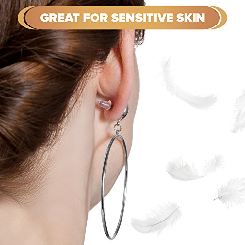 image for 5 STARS UNITED Earring Backs Rubber Secure Backings - Replacements, 10