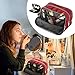 Gonex Travel Toiletry Bag Nylon, Dopp Kit Shaving Bag Toiletry Organizer Red