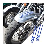 2PCS Motorcycle Front Fender Arrow Reflective