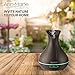 400ml Aromatherapy Essential Oil Diffuser -Wood Grain Ultrasonic Aroma Essential Oil Cool Mist Humidifier with Adjustable Mist Mode for Bedrooms, Office, Yoga Studios, Spa, Gyms