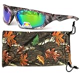 Vertx men's polarized camouflage sunglasses outdoor w/free microfiber camo pouch
