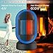 CLEEBOURG Ceramic Space Heater, Small Portable Electric PTC Heater with Auto-Oscillation,2s Quick Heating,Hot&Natural Wind,Tip-Over&Overheating Protection for Home Office Desk, 600 Watts