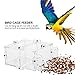 Parrot Feeder 2-Slot Acrylic Food Feeders Container Clear Automatic Parakeet Bird Cage Accessories for Small to Medium Birdsthumb 1