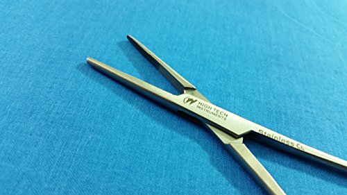 O.R PREMIUM QUALITY GRADE KELLY HEMOSTAT LOCKING FORCEPS 5.5" STRAIGHT WITH GOLD HANDLE (HTI BRAND)