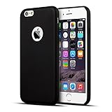 iPhone 6S Plus Case - LongBang 0.8mm Ultra Thin Leather Case Shell Cover for iPhone 6S Plus / iPhone 6 Plus 5.5" - Retail Packagin - Black