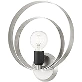 Livex Lighting Modesto 1 Light Wall Sconce Brused Nickel Finish