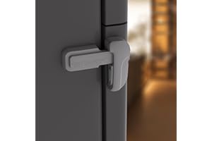 HEOATH 2 Pack Upgrade Child Proof Refrigerator Lock with Two Ways to Open, Home Fridge Freezer Door Lock Latch Catch to Keep Door Closed, no Tools Need or Drill (Grey)