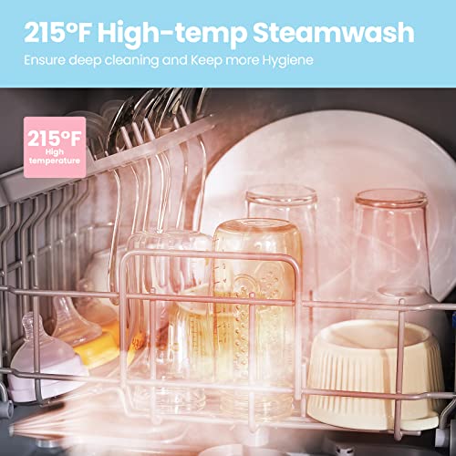 COMFEE' Countertop Dishwasher, Portable Dishwasher with 5L Builtin