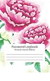 Password Log : Personal Internet Address Book: Flower : Rose : Password Journal: Password Keeper by rode molee