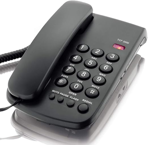 Lychee Classic Corded Telephone for Home and Desk