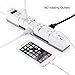 Poweradd 6-Outlet Swivel Power Strip Surge Protector with Dual 3.4A Smart USB Ports, 6-Foot 15A Heavy Duty Cord 1080J Surge Suppressor - UL Listed