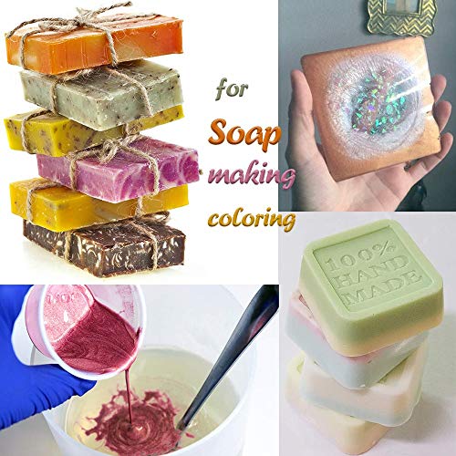 Mica Powder, 32 Colors Epoxy Resin Dye Set, SEISSO Natural Pigment