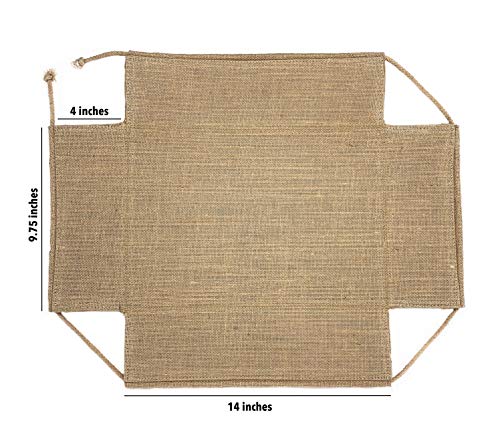 Decorative-Burlap-Basket-Storage-Bin-Organizer-for-Rustic-Farmhouse-Decor-Large-14-x-975-x-4-inches