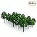 KUUQA 26PCS Model Trees, Diorama Tree,Train Tree Railroad Scenery Diorama Model Architecture Trees for DIY Scenery Landscape(No Stands)