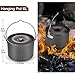 Odoland 22pcs Camping Cookware Mess Kit, Large Size Hanging Pot Pan Kettle with Base Cook Set for 4, Cups Dishes Forks Spoons Kit for Outdoor Camping Hiking and Picnicthumb 2