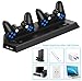 Kootek Vertical Stand for PS4 Slim with Cooling Fan – Controller Charging Station with Dual Charger for Sony Playstation 4 Slim Game Consolethumb 1