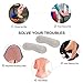 EQARD Heel Cushion Pads - Thick Heel Grips Liner Insert for Shoes Too Big, Self-Adhesive Shoe Insoles Foot Care Protector,Leather Prevent Blisters,4 Pairs Unisex (Multicolor)