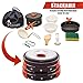 Camping Mess Kit and Cookware Set, Premium Quality Outdoor Cooking Gear, Supplies Mess Kit, Lightweight 11 Pc Set, Compact and Stackable for Easy Storage, Bonus Emergency Whistle byOumuEle
