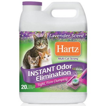 20 lb Strong Multi-Cat Clumping Cat Litter, Lavender Scent, 