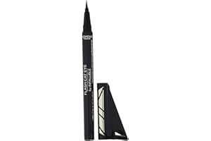 L'Oreal Paris Infallible Flash Cat Eye Waterproof Brush Tip Liquid Eyeliner, Black, 0.018 oz.