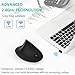 Lekvey Ergonomic Mouse, Wireless Mouse 2.4 GHz Optical Vertical Wireless Mice : Levels 6 Buttons, for Laptop, PC, Computer, Desktop, Notebook etc, Black
