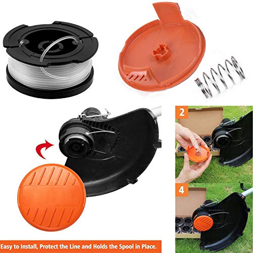 10 Pack String Trimmer Replacement Spool Weed Eater Cap Auto Feed