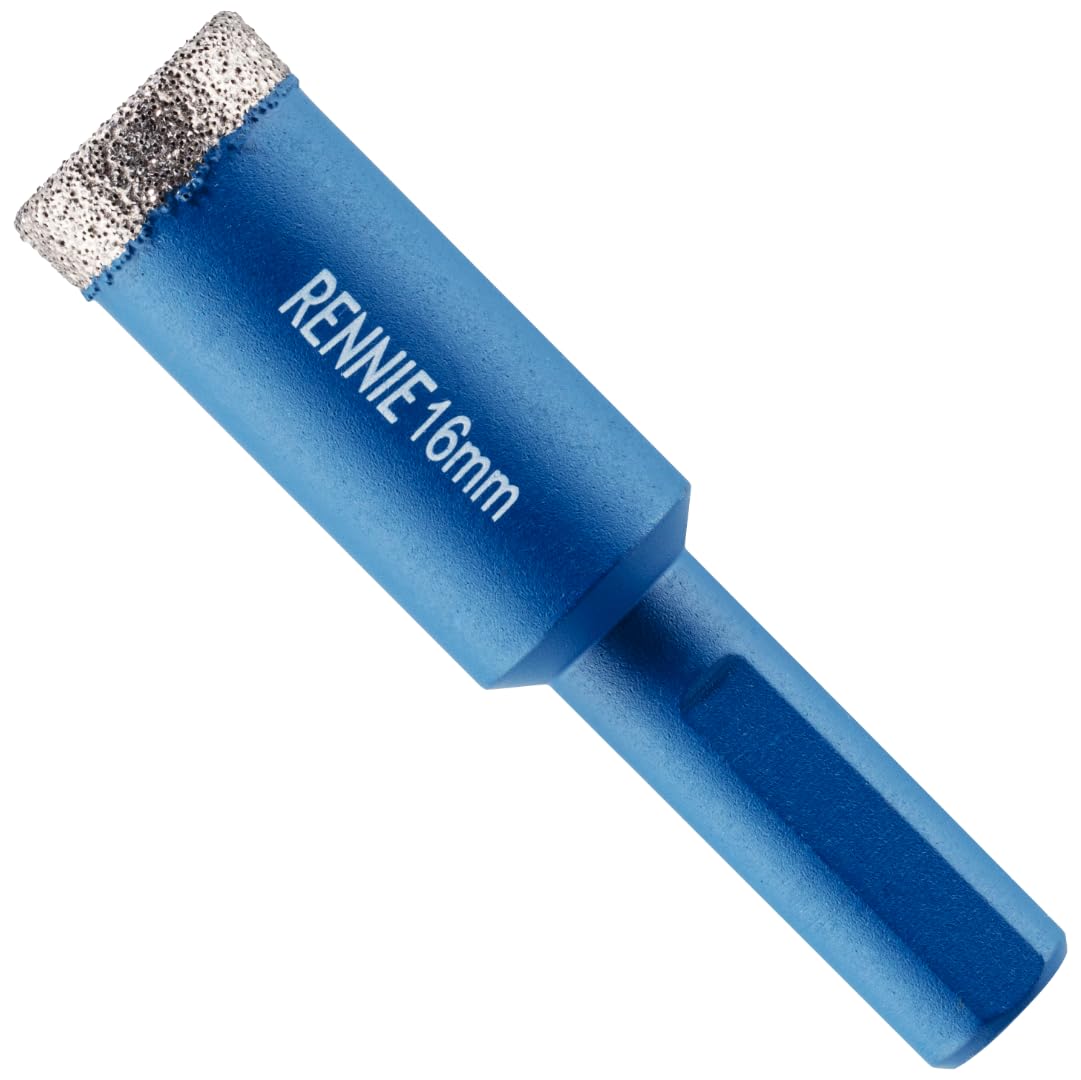 16mm Diamond Hole Saw Drill Bit With Tri Shank For Porcelain Tiles Ceramic Slate Stone Granite Marble Glass. Diamond Core Holesaw/Hole Cutter — image 1